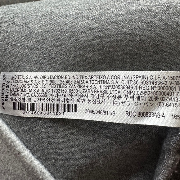 Zara Grey Soft Belted Overshirt Size SMALL - Picture 11 of 12